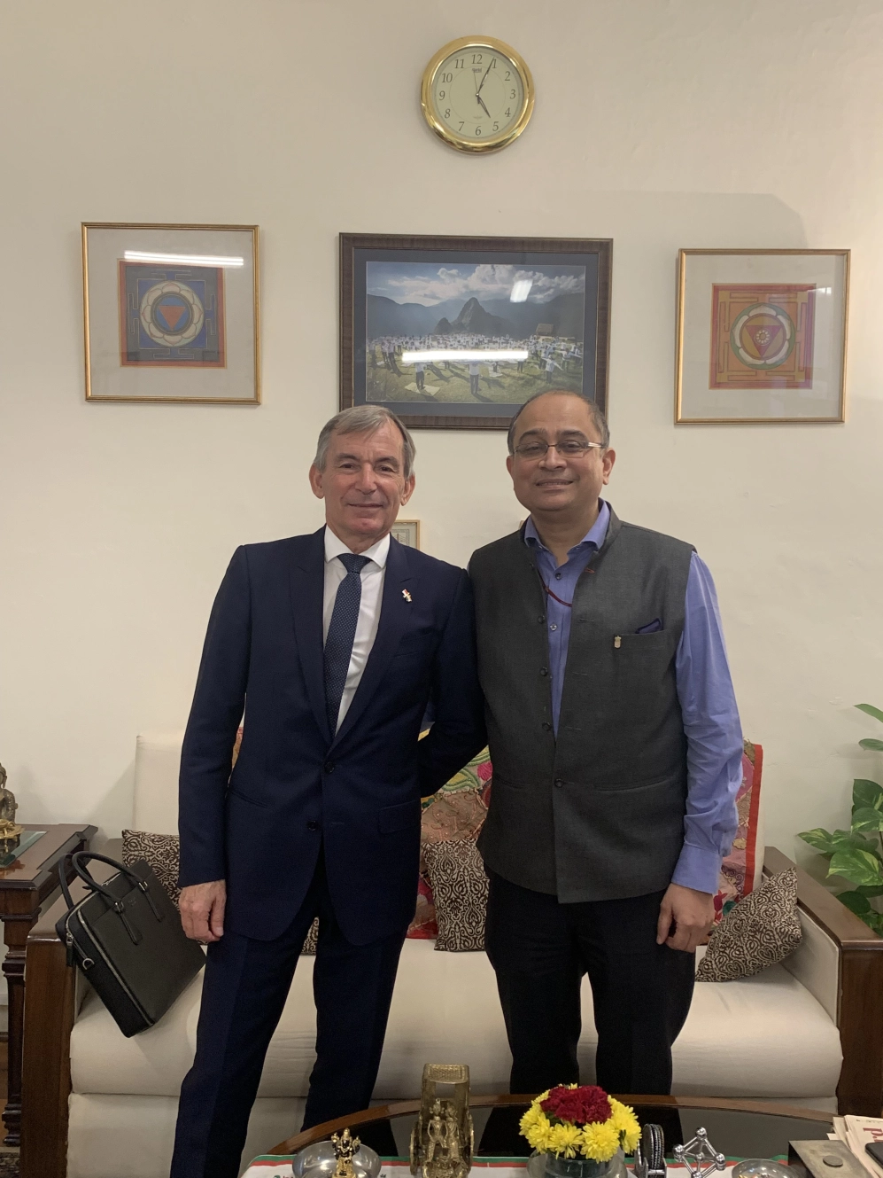 Diplomatie - S.E. M. Gamerdinger avec M. Sandeep Chakravorty