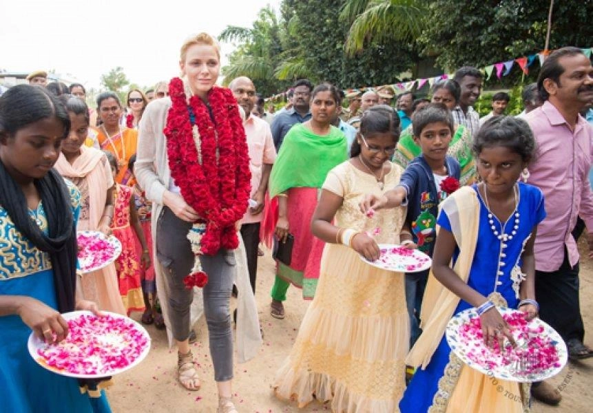 H.S.H. Princess Charlene’s trip to India