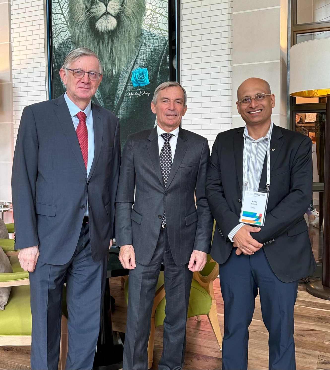 M. Patrick MEDECIN - S.E. M. Didier GAMERDINGER - Dr. Malav SHROFF
